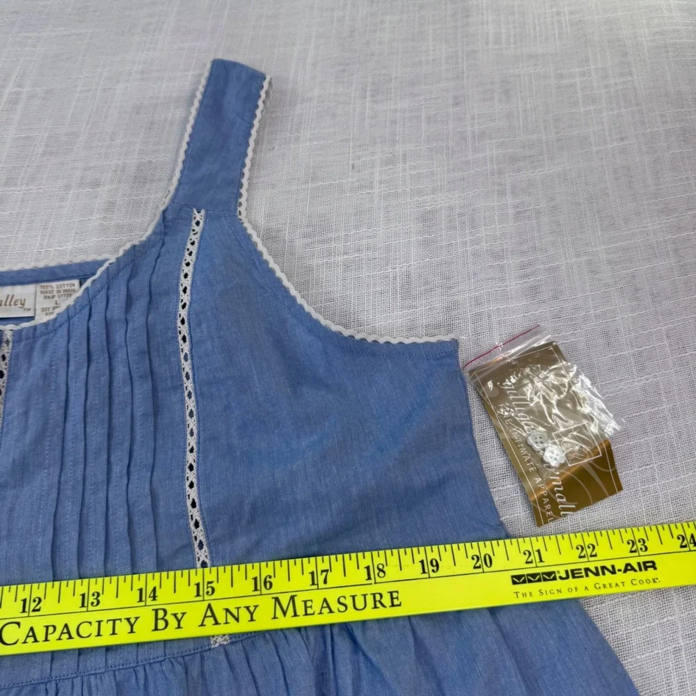 NWT Gilligan OMalley L Babydoll Sleep Dress Nightgown Cotton Cottagecore Grandma